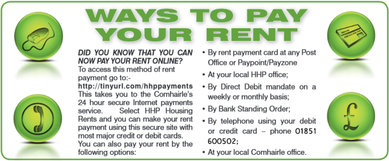 Paying Your Rent – Hebridean Housing Partnership